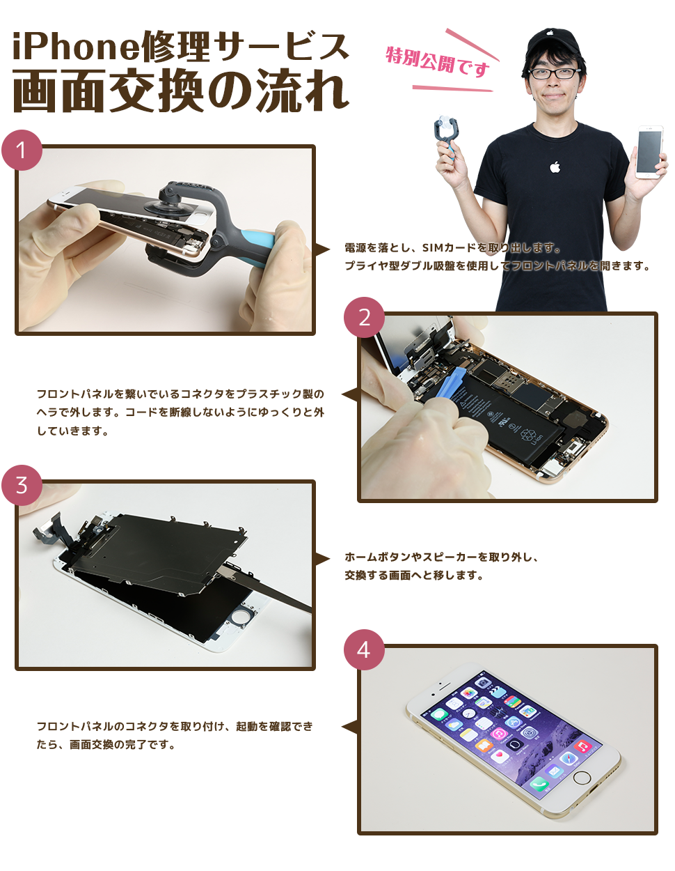 iPhone修理サービス お客さまの感想